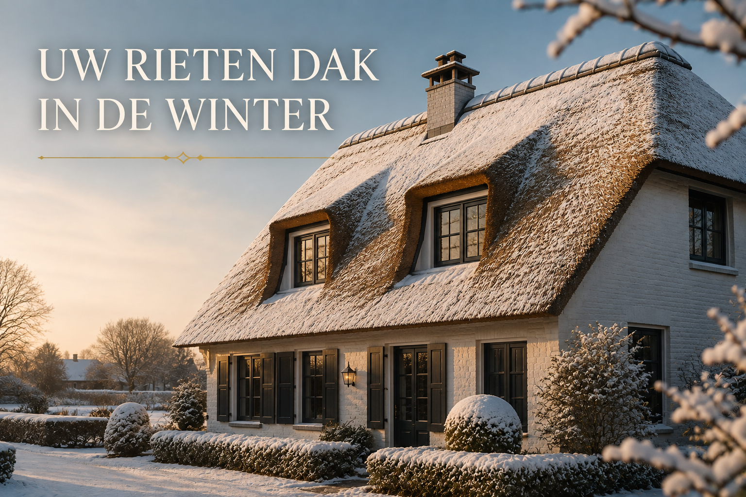 Uw rieten dak in de winter: waar moet u op letten?