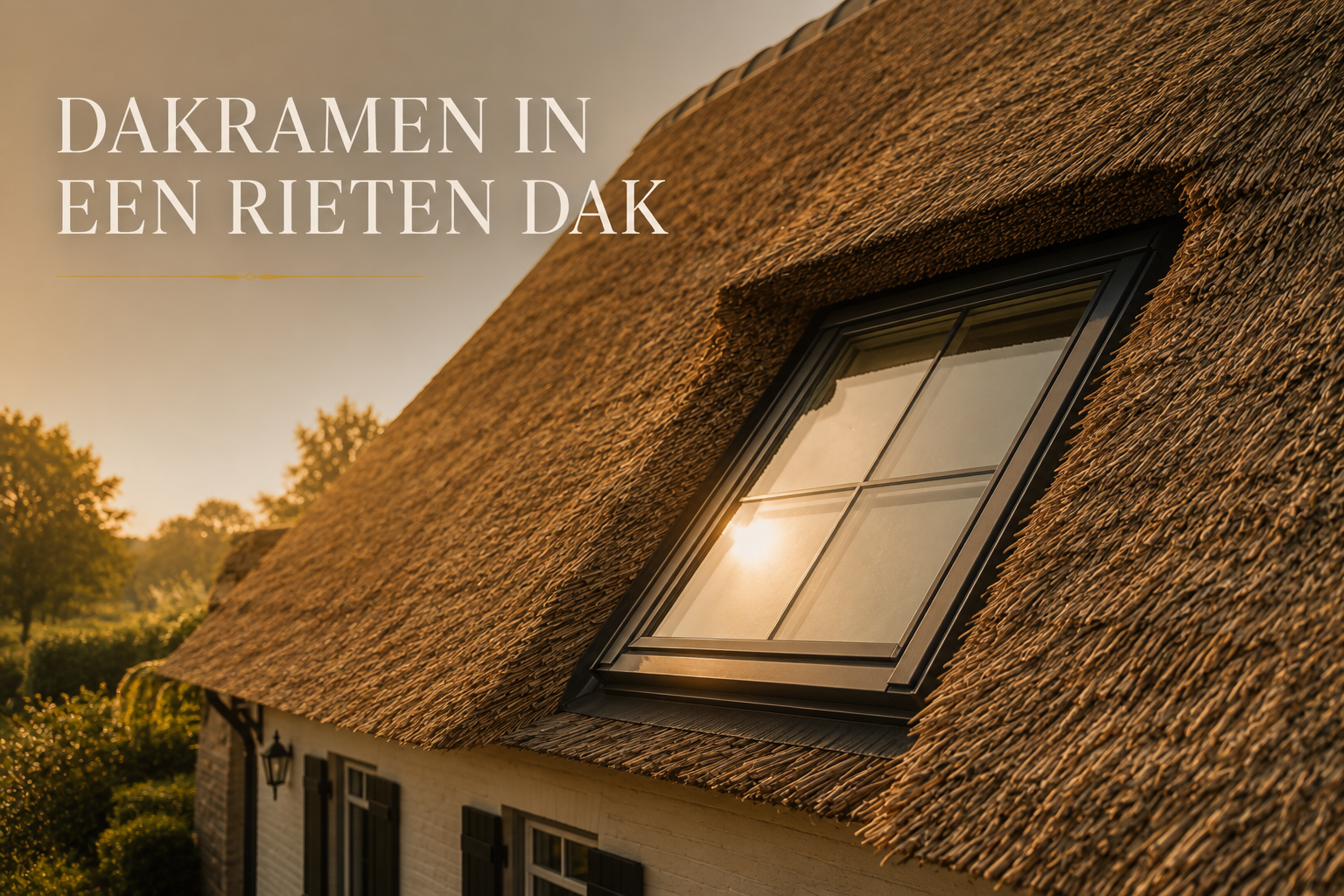 Velux dakramen in een rieten dak: licht op de juiste plek